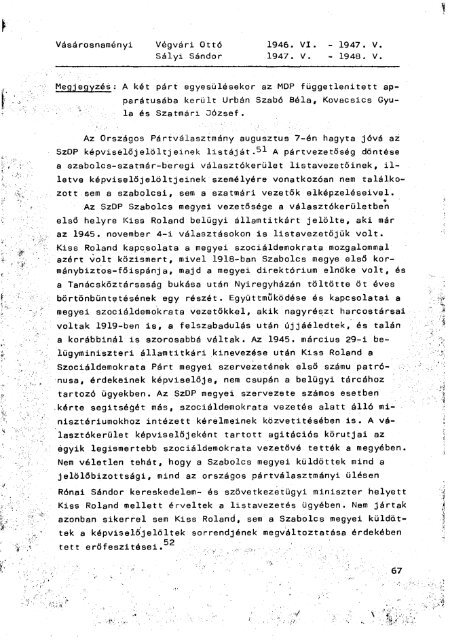 Az 1947. augusztus 31-i vÃ¡lasztÃ¡sok Ã©s a - Magyar Nemzeti LevÃ©ltÃ¡r ...