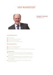 Careertransition Von Rundstedt