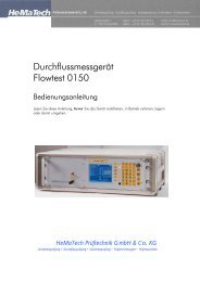 Durchflussmessgerät Flowtest 0150 - Hematech Industrieautomation ...