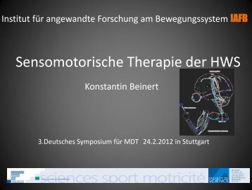 Sensomotorik HWS - MASTERPHYSIO.de