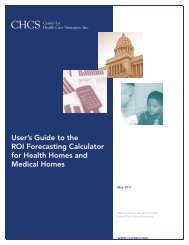 ROI Calculator User's Guide - Center for Health Care Strategies