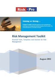 Download Risk Management Toolkit - Brochure. - Riskpro