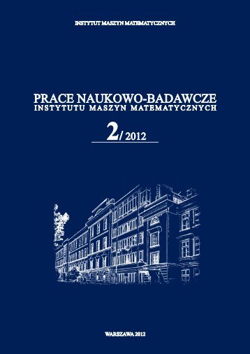 Numer 2/2012 - Instytut Maszyn Matematycznych