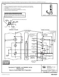 2 BACKSET MORTISE LOCK TEMPLATE Omnia Industries