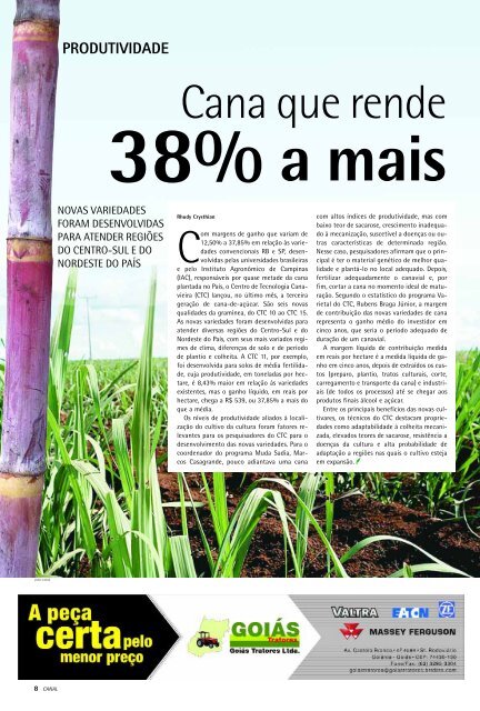 setor sucroalcooleiro - Canal : O jornal da bioenergia