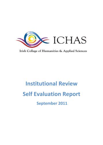 Institutional Review Self Evaluation Report - HETAC