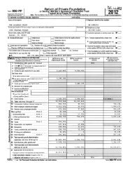 Form 990-PF Return of Private Foundation - The Colorado Trust