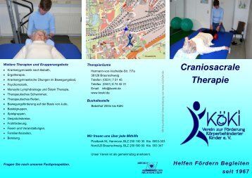 Flyer Craniosacrale Therapie.pub - bei KÃ¶Ki