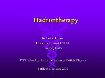 Hadrontherapy