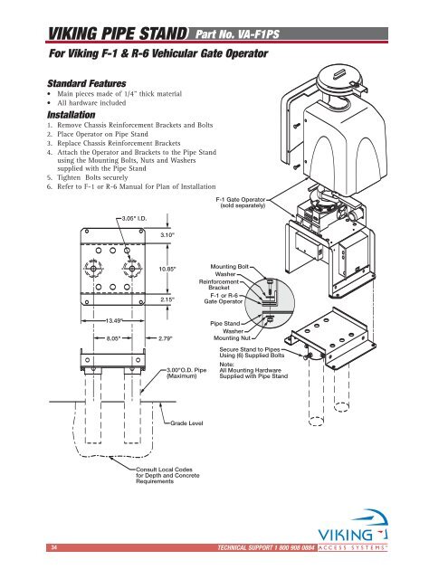 F-1â¢ Installation Manual - Viking Access