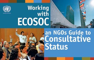 Consultative Status - UN DESA NGO Branch