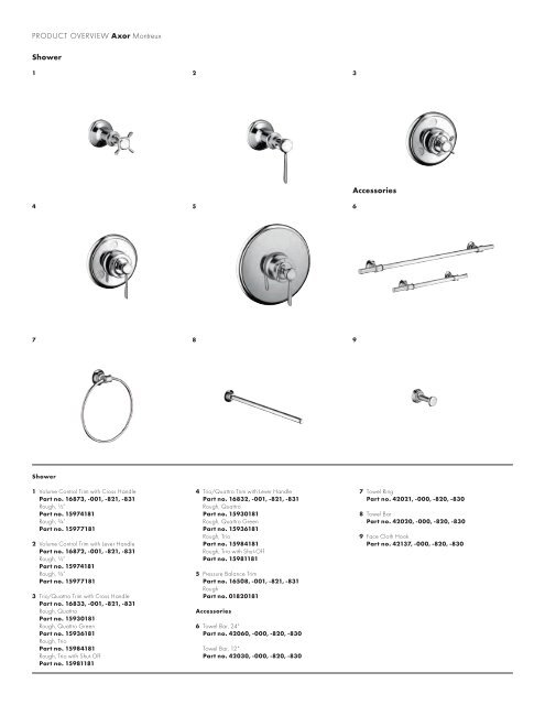 Axor Catalogue - Masco Canada