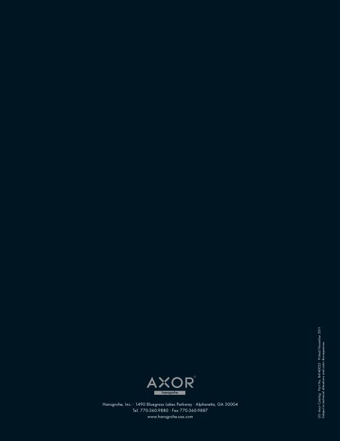 Axor Catalogue - Masco Canada