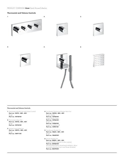 Axor Catalogue - Masco Canada