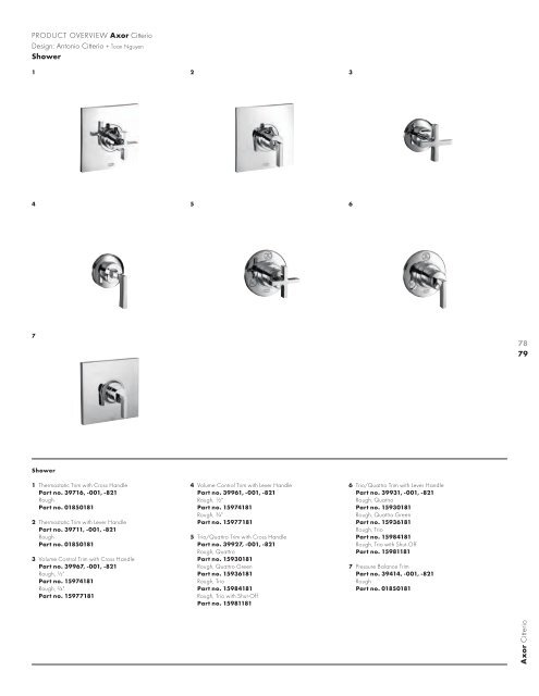 Axor Catalogue - Masco Canada