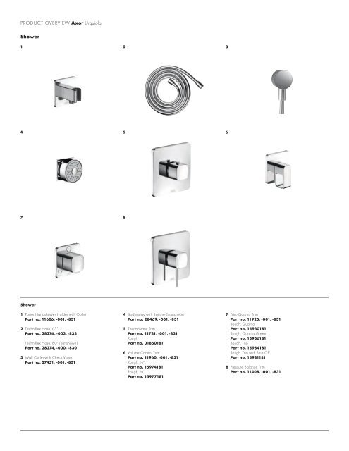 Axor Catalogue - Masco Canada