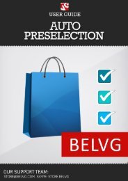 Auto Preselection User Guide - BelVG Magento Extensions Store