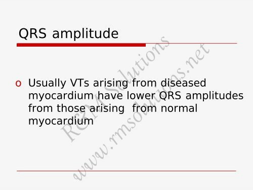 QRS amplitude - cardioegypt2011