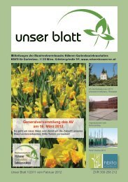 unser blatt - Absolventenverband Höherer Gartenbaulehranstalten