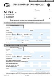 Antrag Witwenpension Witwerpension Waisenpension