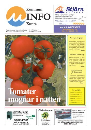 Kommuninfo Nr 1 2007 (pdf 5,33 MB) - Malaxedu.fi