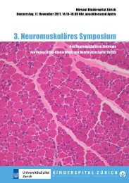 3. Neuromuskuläres Symposium - Fortbildung - UniversitätsSpital ...