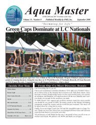 September 2008 - Oregon Masters Swimming