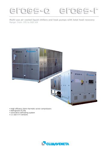 Multi-use air cooled liquid chillers and heat pumps with total heat ...