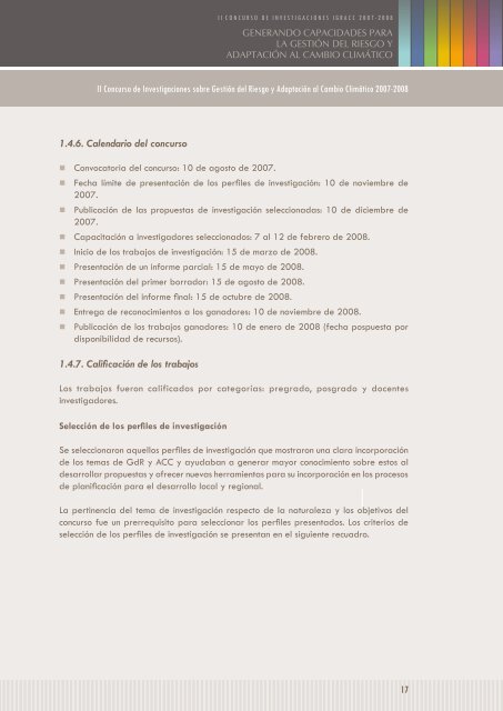 GENERANDO CAPACIDADES PARA LA GEStIóN DEL ... - InfoAndina