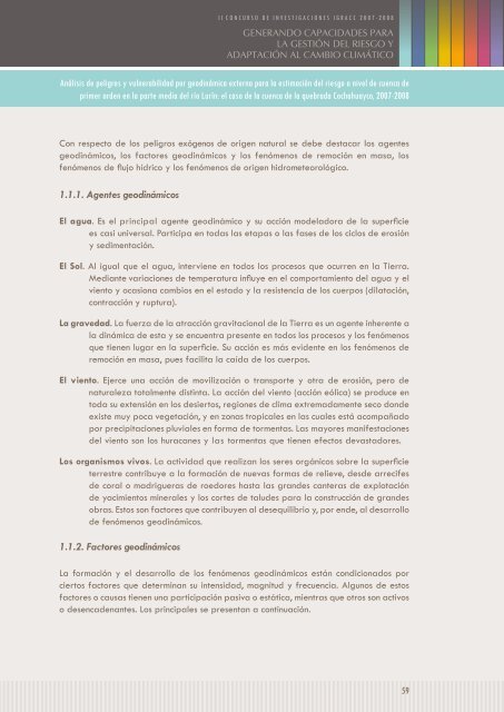 GENERANDO CAPACIDADES PARA LA GEStIóN DEL ... - InfoAndina