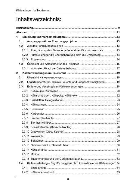 Kälteanlagen im Hotel- und Gastgewerbe - Energiesysteme der ...