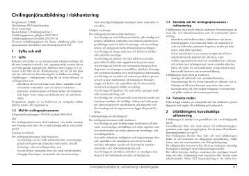 Civilingenjörsutbildning i riskhantering - Student LTH - Lunds ...