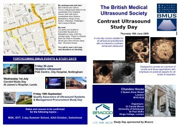 Programme - British Medical Ultrasound Society