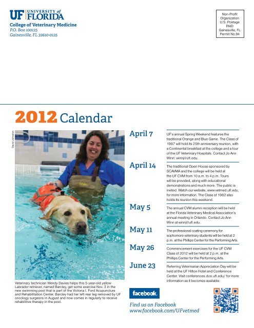 Florida Veterinarian, Winter 2012 (PDF) - University of Florida ...