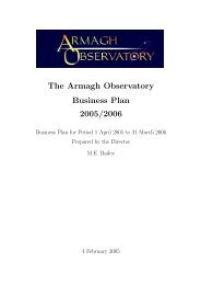 The Armagh Observatory Business Plan 2005/2006