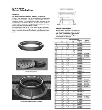 Man Hole Adjusting Rings and Steps - Pacific Marine & Industrial