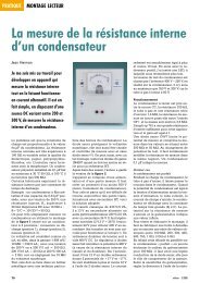 La mesure de la rÃ©sistance interne d'un condensateur - TSF-radio