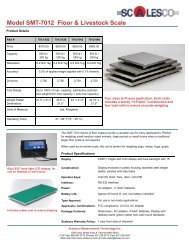 Model SMT-7012 Floor & Livestock Scale - Light Livestock Equipment