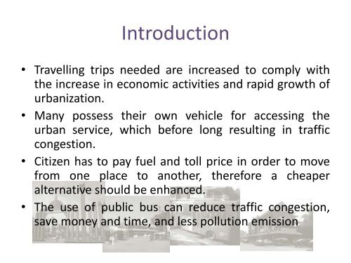 preliminary assessment on reliability of public bus service in kota ...