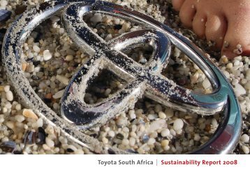 Toyota South Africa Sustainability Report 2008 - Automotiveonline ...
