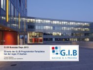 Komplexe Umsetzung mit GIB-Templates
