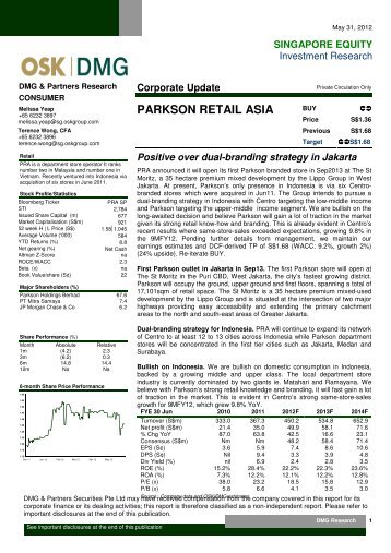 PARKSON RETAIL ASIA