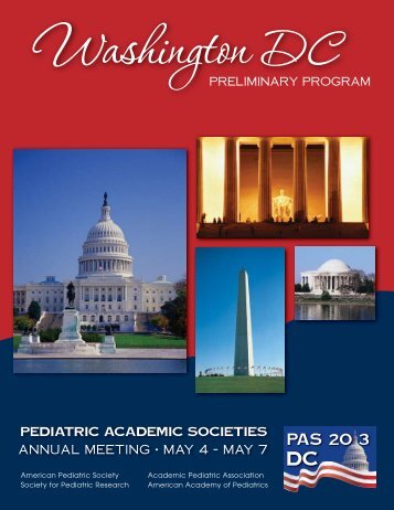 PAS meeting program guide - Pediatric Academic Societies