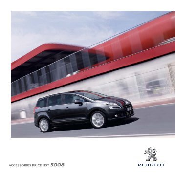 ACCESSORIES PRICE LIST 5008 - Peugeot