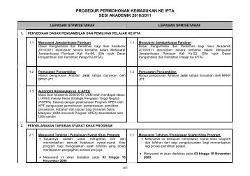 prosedur permohon - Jabatan Pengajian Tinggi - Kementerian ...