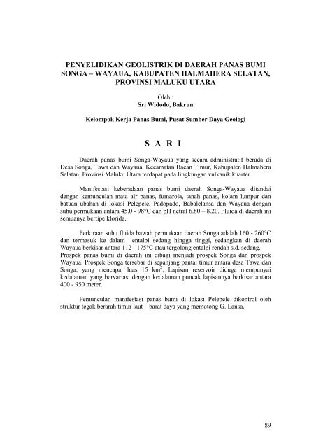 inventarisasi endapan batubara marginal - Pusat Sumber Daya ...