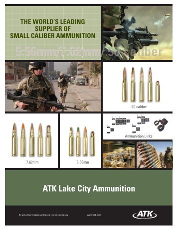 Brochure - ATK Lake City MIL-STD ammunition - NIOA LEM