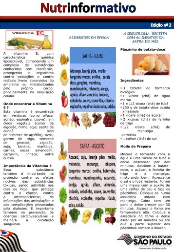 Nutrinformativo Julho e Agosto