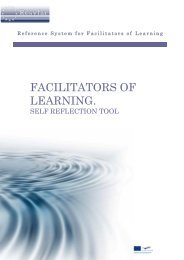 Facilitators of Learning. Self Reflection tool. - Cecoa