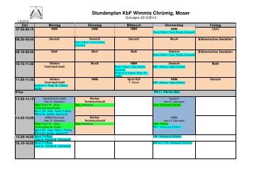 Stundenplan_KbF_2013-2014 - Wimmis